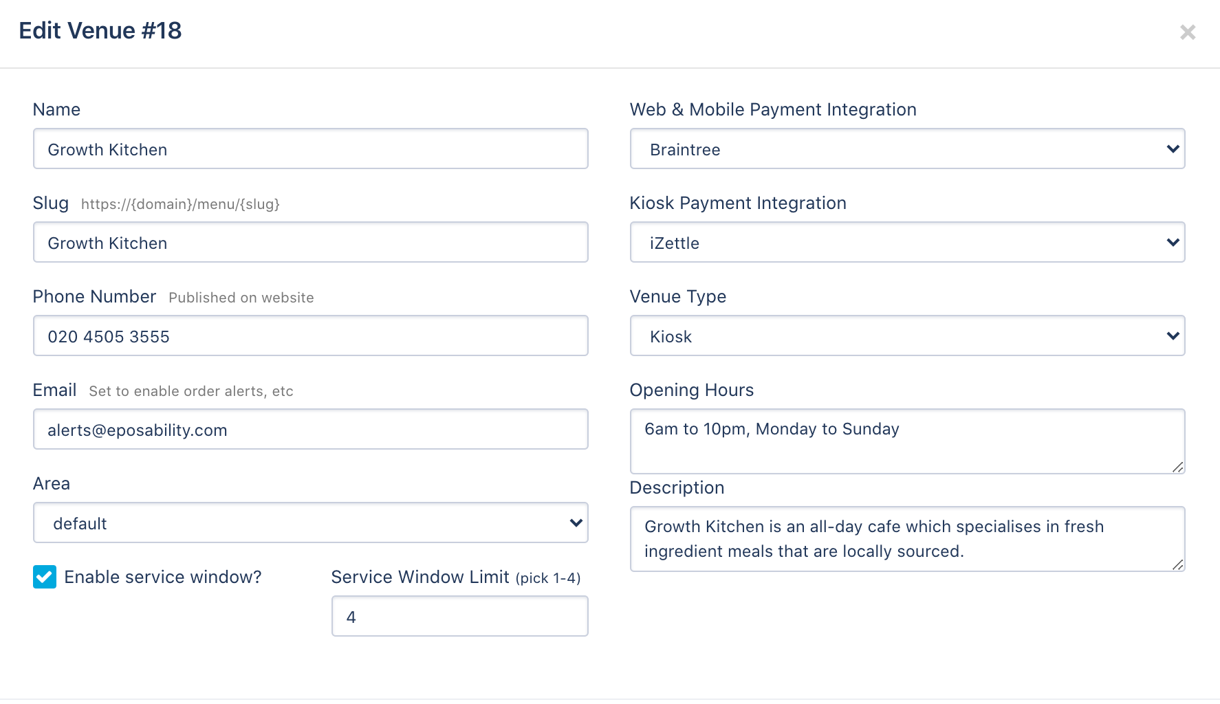 Configuring Service Windows within Arch – Eposability